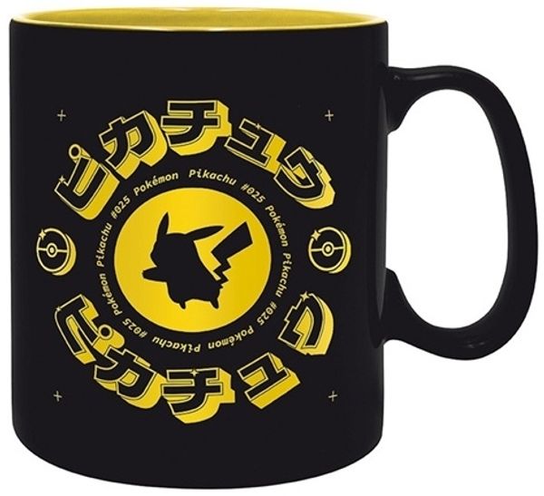 ABYstyle Pokémon Einzelbild 0 46 l Becher Universal Schwarz Gelb Keramik