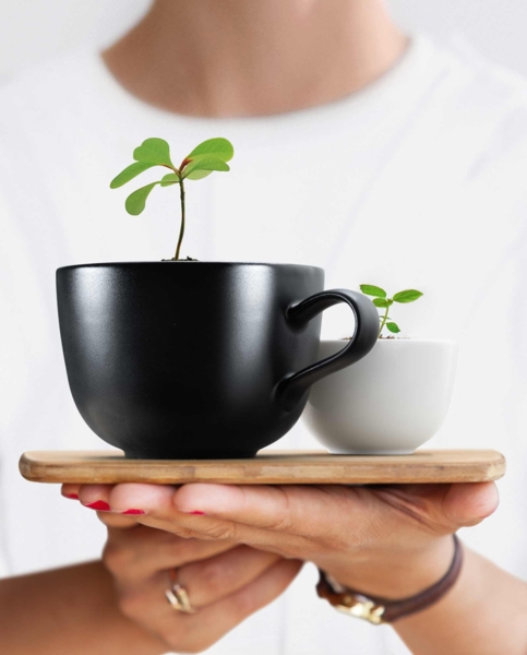 Seltmann Weiden Liberty Velvet Black Milchkaffeetasse 400 ml 6er Set Bild 2