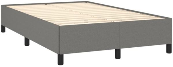 vidaXL Boxspringbett mit Matratze & LED Dunkelgrau 120x190 cm Stoff 3270191 Bild 4