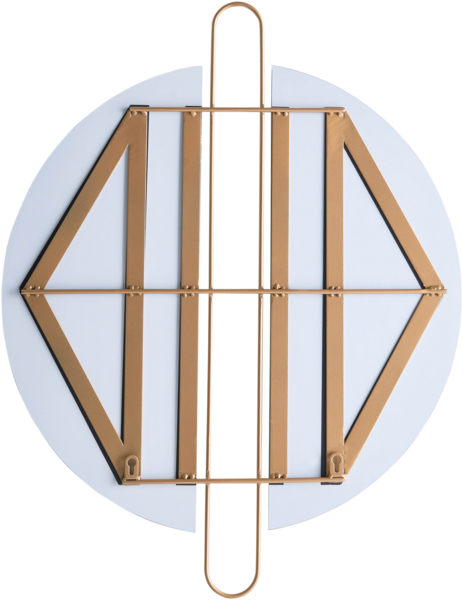 Wandspiegel gold rund ø 52 cm ATTIN Bild 4