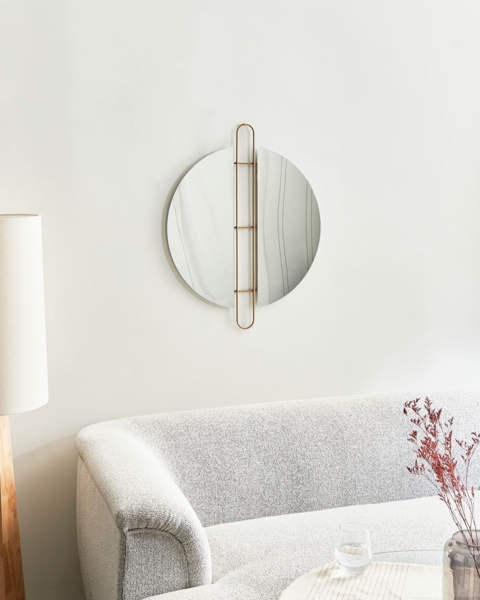 Wandspiegel gold rund ø 52 cm ATTIN Bild 3