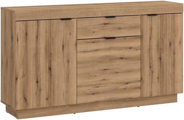 Kommode >DELAMAR< in Coast Evoke Eiche Dekor - 146x85,8x39,6 (BxHxT)