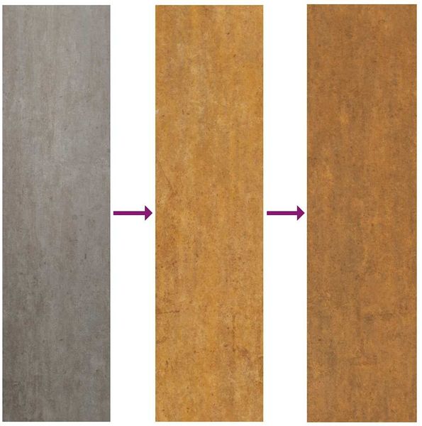vidaXL Gartentor 100x200 cm Cortenstahl Bambus-Design 153189 Bild 7