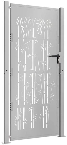 vidaXL Gartentor 100x200 cm Cortenstahl Bambus-Design 153189 Bild 3