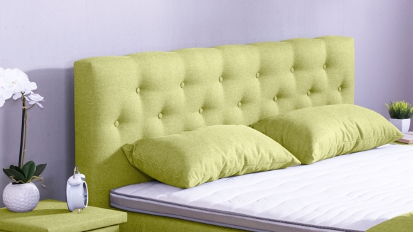 Meisterbetten Boxspringbett Babo 180x220 in WT-Apfelgrün, Matratzenbezug Nano, Komfortschaum-Topper, mit Fussteil Bild 3