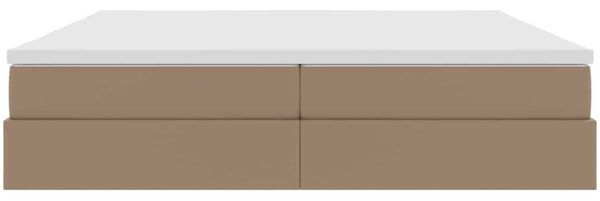 vidaXL Aufbewahrungsbett mit Matratze Cappuccino 200 x 200 cm 3370181 Bild 6