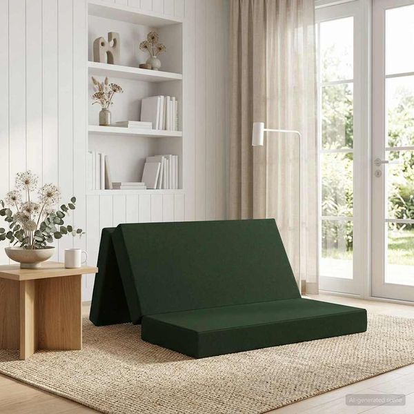 vidaXL Klappsofa Bett 160 x 67 x 45 cm Dunkelgrün 900235