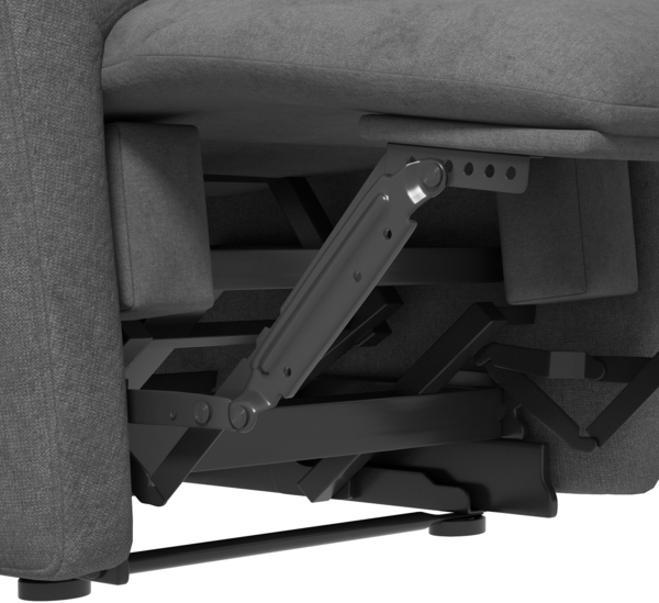 Relaxsessel, Fernsehsessel mit Liegefunktion gepolsterter TV-Sessel Leinenoptik Ruhesessel für Schlafzimmer，Grau, Bild 8