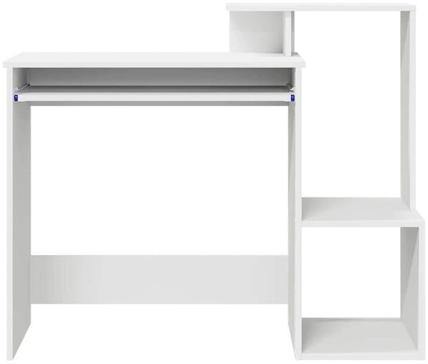 vidaXL Schreibtisch mit Regal Weiß 106 x 41 x 88.5 cm Holzwerkstoff 869466 Bild 6