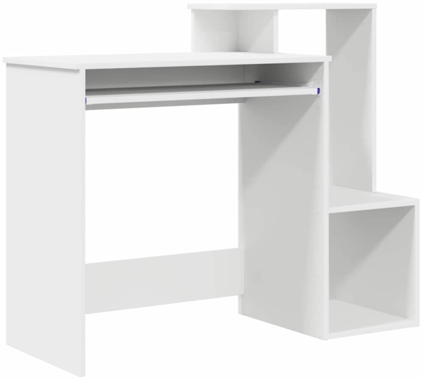 vidaXL Schreibtisch mit Regal Weiß 106 x 41 x 88.5 cm Holzwerkstoff 869466