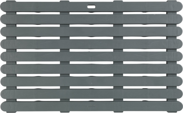 WENKO INDOOR & OUTDOOR Badematte, 50 x 80 cm, Grau