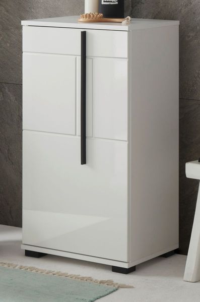 Furn Design 'Design-D' Midischrank, MDF weiß, Hochglanz, 87 x 35 x 45 cm