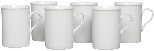 Ritzenhoff & Breker Becher Bianco, 6-tlg, Porzellan, 6-teilig, klassisch-schlicht, 300 ml