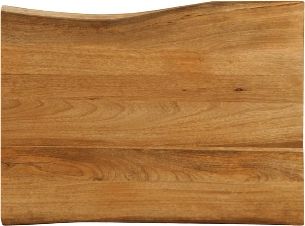 vidaXL Tischplatte mit Baumkante 80x60x3,8 cm Massivholz Mango 370788