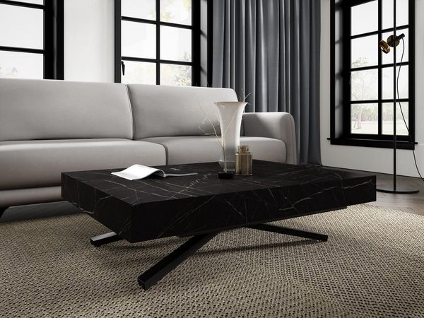 Compleo Couchtisch ausziehbar und höhenverstellbar, Elegant, funktionale Lösung SEA