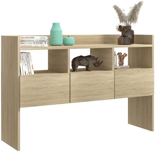 Sideboard, Kommode Sonoma-Eiche 105x30x70 cm Holzwerkstoff j2898p Bild 4