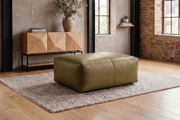 KAWOLA Polsterhocker CELESTE Hockerbank Leder camel 48 x 80 x 120 cm