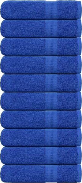 Handtücher 10 Stk. Blau 50x100 cm 360 g/m² 100% Baumwolle 136712