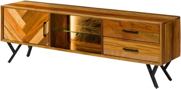 TV-Board Altholz 180x40x56 natur lackiert AVIGNON #100