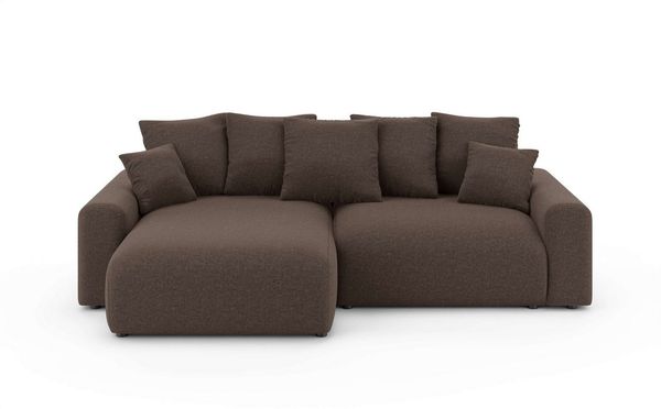 Home affaire Ecksofa LAKESIDE klein mit Bettfunktion und Bettkasten, B/T/H 235/142/84 cm, L-Form, Recamiere beidseitig montierbar, mit Wellenunterfederung