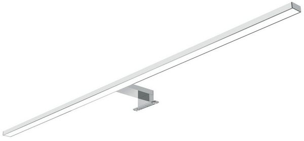 kalb LED Spiegelleuchte 100cm LED Badleuchte Badlampe Spiegellampe 230V, silbergrau, warmweiß