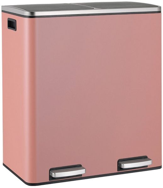 TLGREEN Mülleimer mit 2 Fächern, Abnehmbarer Innenlauf, Küchen Mülltrennsystem, 2x 30L, Pedal, Anti Fingerabdruck