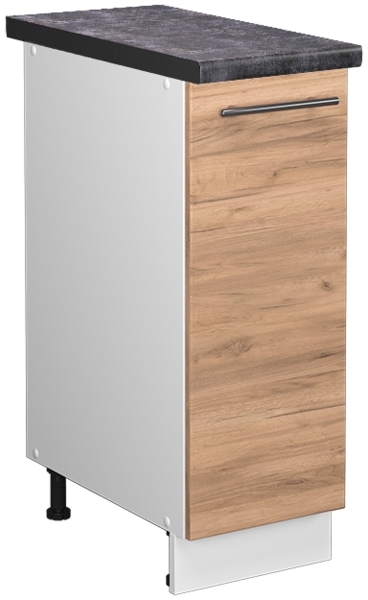 Apothekerschrank Fame-Line Goldkraft Eiche 30 cm , AP Anthrazit Vicco