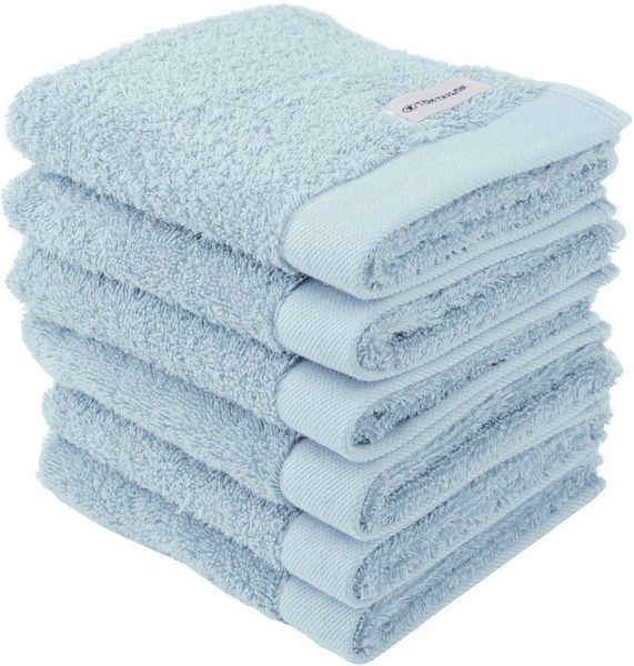 TOM TAILOR HOME Gästehandtuch COLOR BATH, Frottier (6-St), 100% Baumwolle, 30x50 cm, uni, große Farbauswahl