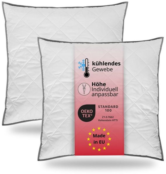 liebling Kopfkissen mit Top Cool Gewebe, Füllung: 100% Polyester (Hohlfaser), Made in EU