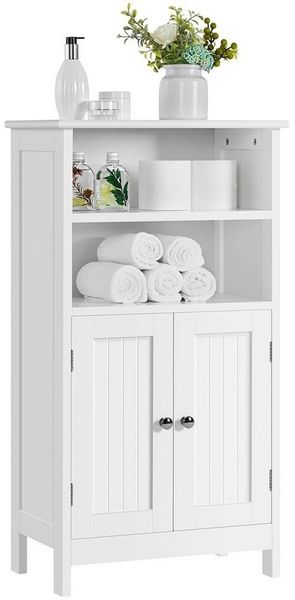 Yaheetech Badkommode Badschrank Küchenschrank, Sideboard Weiß, 93 x 50 x 30 cm
