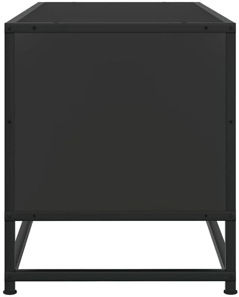 vidaXL TV-Schrank Schwarz 100x34,5x40 cm Holzwerkstoff und Metall 848814 Bild 5
