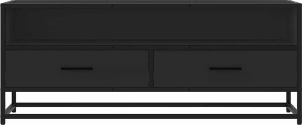 vidaXL TV-Schrank Schwarz 100x34,5x40 cm Holzwerkstoff und Metall 848814 Bild 4