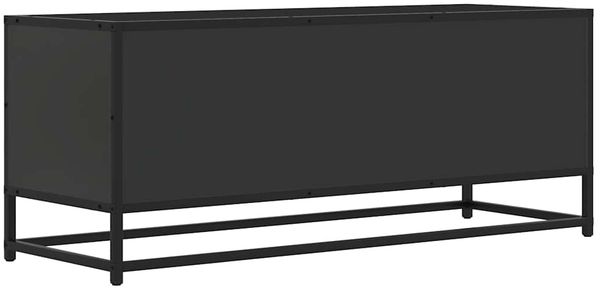 vidaXL TV-Schrank Schwarz 100x34,5x40 cm Holzwerkstoff und Metall 848814 Bild 6
