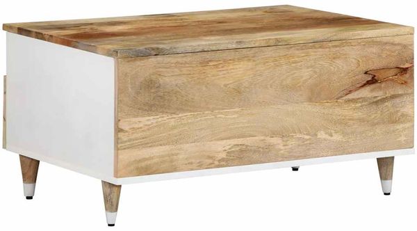 vidaXL Couchtisch 80x54x40 cm Massivholz Mango 4018677 Bild 5