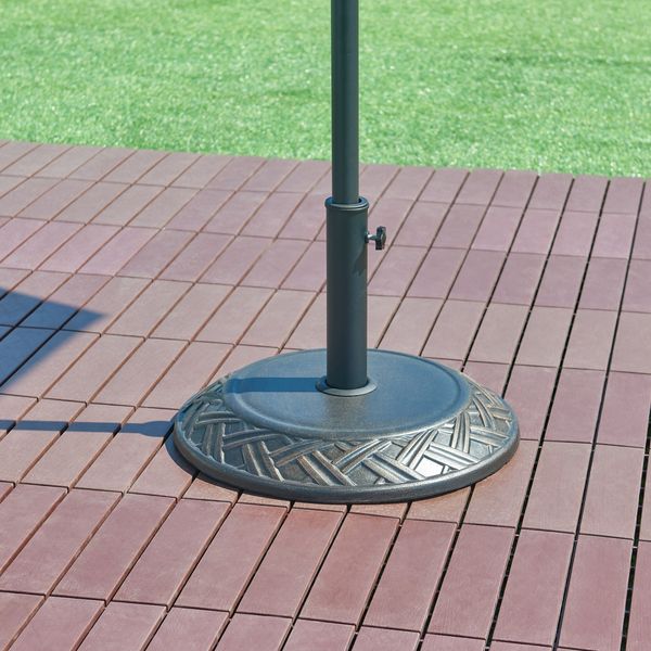 Sonnenschirmständer Bisegna Beton Ø50x7cm Bronzefarben 25 kg [casa. pro]