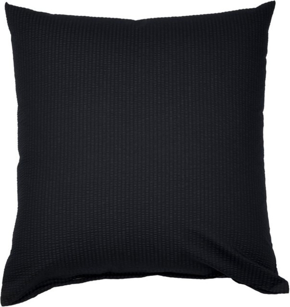 Janine Mako Soft Seersucker Kissenhülle 80x80 cm PIANO schwarz Bild 4