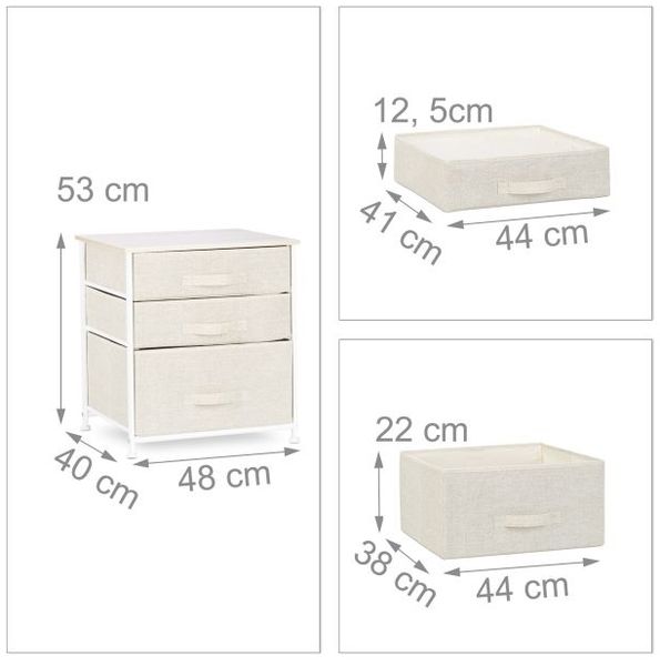 Relaxdays Regalsystem verschiedene Varianten beige Bild 5