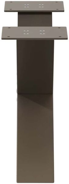 vidaXL Couchtischbeine X-Form 2 Stk. Naturstahl 50x(30-31) cm Stahl 4012939 Bild 6
