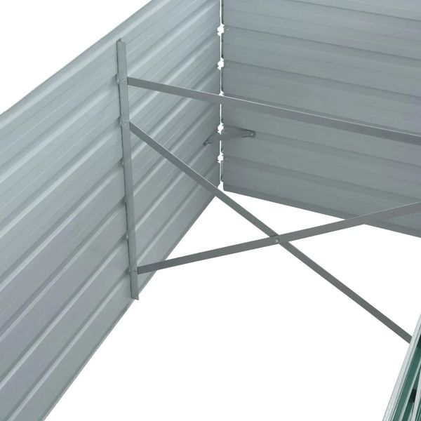 vidaXL Garten-Hochbeet Verzinkter Stahl 320x80x77 cm Grün 44845 Bild 6