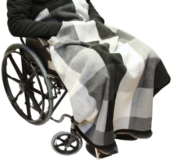 Outdoordecke Rollstuhldecke DECKE für ROLLSTUHL Beindecke Rollstuhlfahrer Kniedecke, Seniori, 7. Schwarz - Gitter