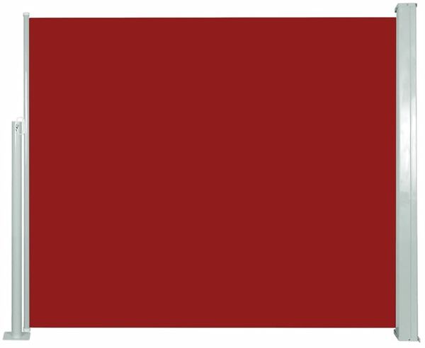 vidaXL Ausziehbare Seitenmarkise 120x300 cm Rot 45362