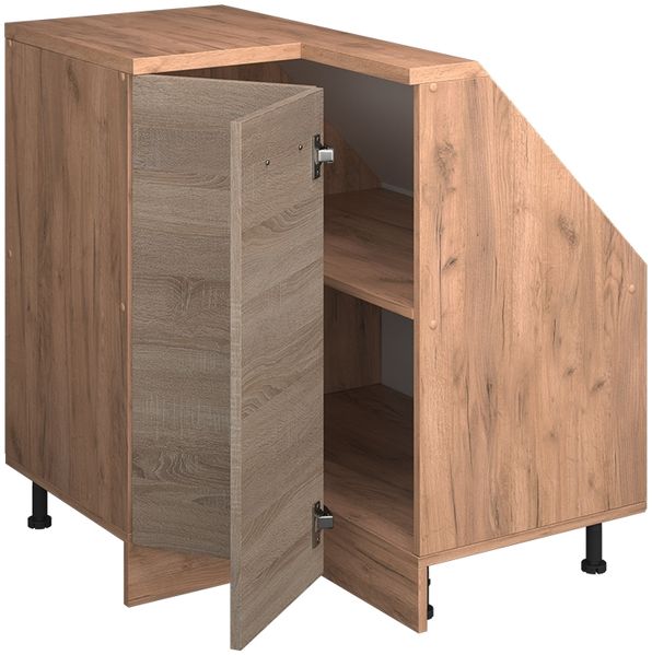 Eck-Küchenschrank für Dachschrägen R-Line Sonoma 75.6 cm mit 1 Tür Vicco Bild 4