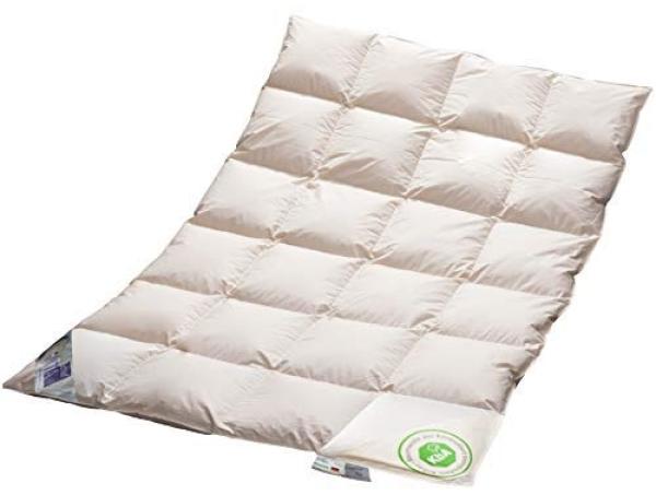 Vitaschlaf® Bio-Luxe-KBA Arktik TESTSIEGER - W6 - EXTRA WARM Daunendecke 100% Daune 155x200 cm Bild 1