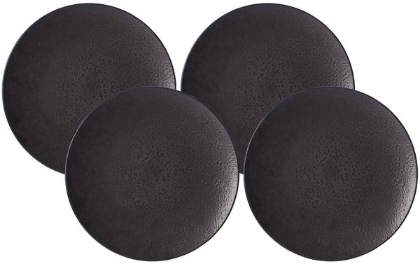 Ritzenhoff & Breker Kitwe Speiseteller ø 28 cm schwarz 4er Set