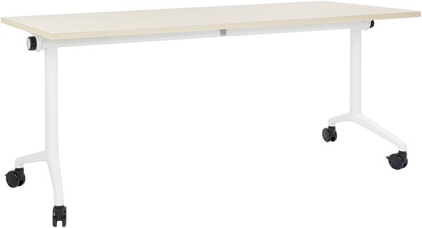 Zusammenklappbarer Schreibtisch mit Rädern Heller Holzfarbton CAVI