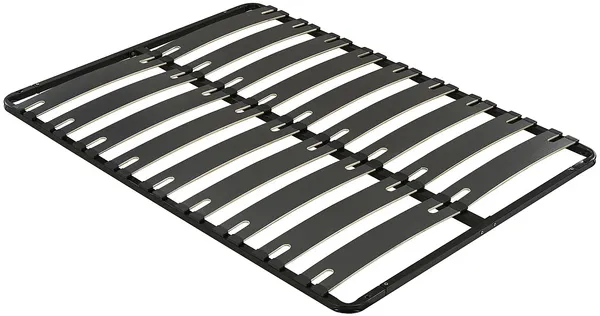 Vente-unique - MONTIANO Lattenrost und Bettrahmen Metall Schwarz - B 138 cm x H 5 cm x L 188 cm