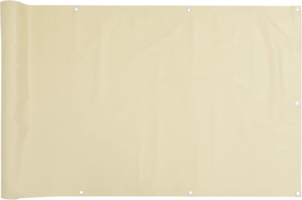 vidaXL Balkon-Sichtschutz Creme 800x75 cm PVC 4005393