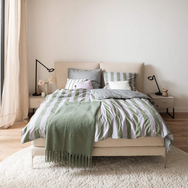 SCHÖNER WOHNEN-Kollektion Bettwäsche PANEL Renforcé Bettwäsche, Baumwolle, 1 teilig, 200x200 cm in Lila Bild 2