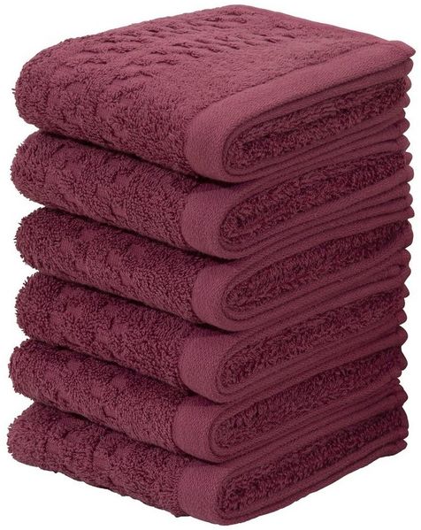 OTTO home Gästehandtücher Regona, Gästehandtücher 30x50cm, flauschig und weich, 500 gr/m², Frottier (Set, 6-St), Premium Handtücher mit Bordüre, Set, 100% Baumwolle, 5 Jahre Garantie