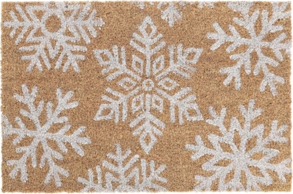 Kokos Fußmatte Schneeflocken 10042697